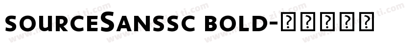 sourceSanssc bold字体转换